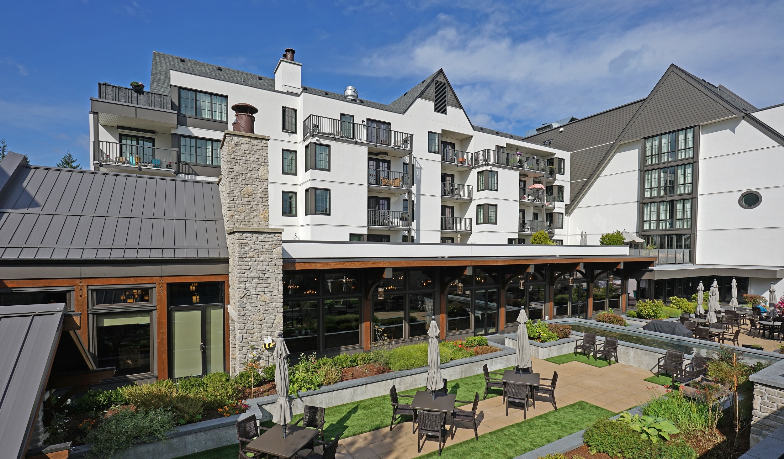Qualicum Beach Berwick building, electrical systems designed by e2 Engineering
